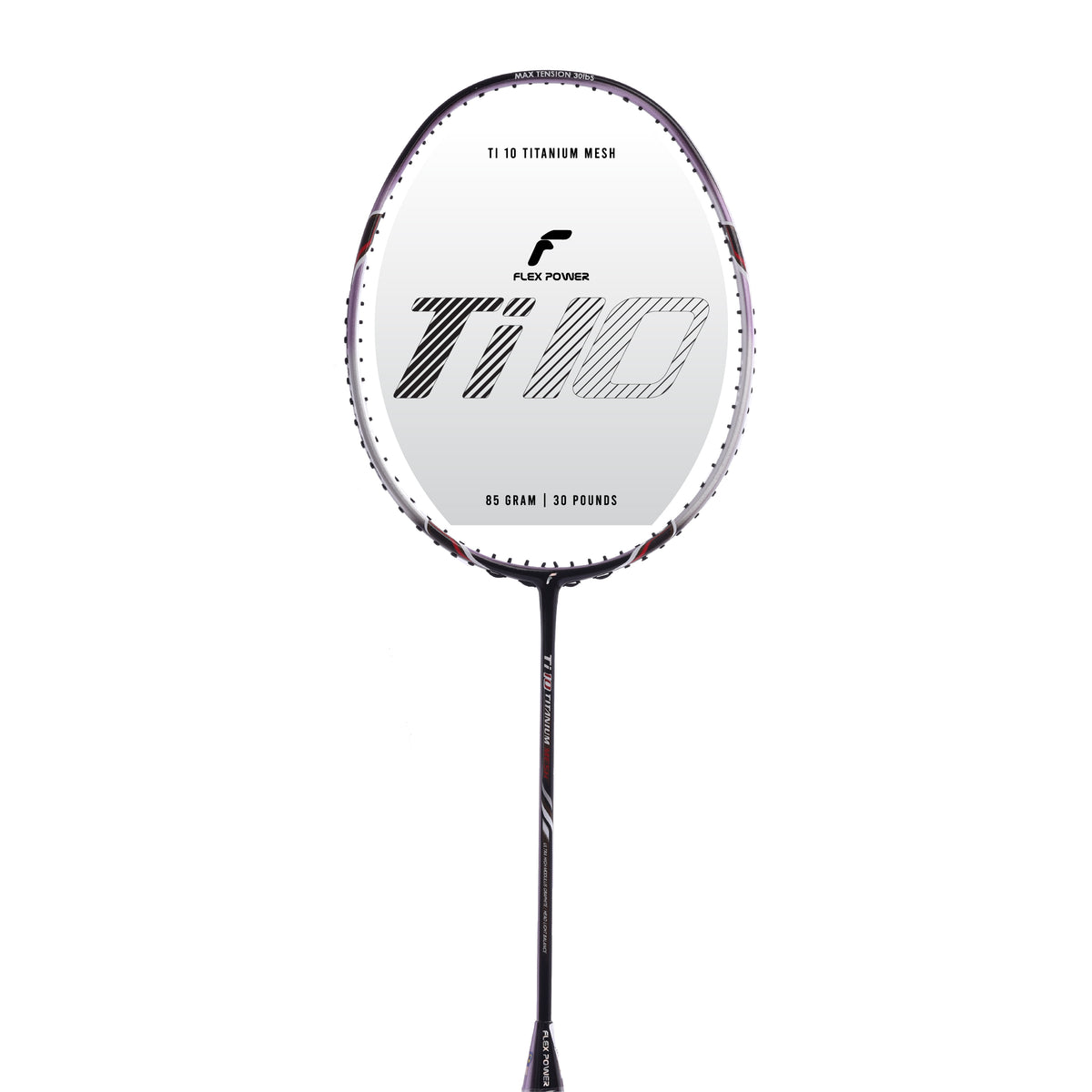 Flex Power Ti 10 Titanium Mesh Premium Badminton Racquets Badminton