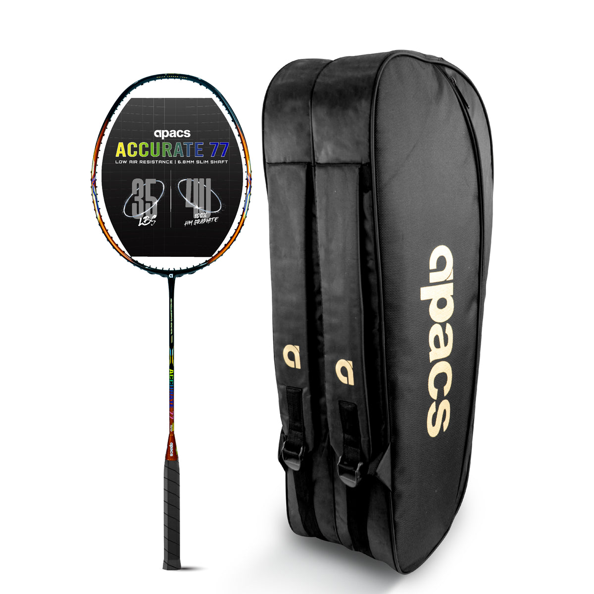 Apacs Accurate 77 + Apacs Double Zipper Kitbag