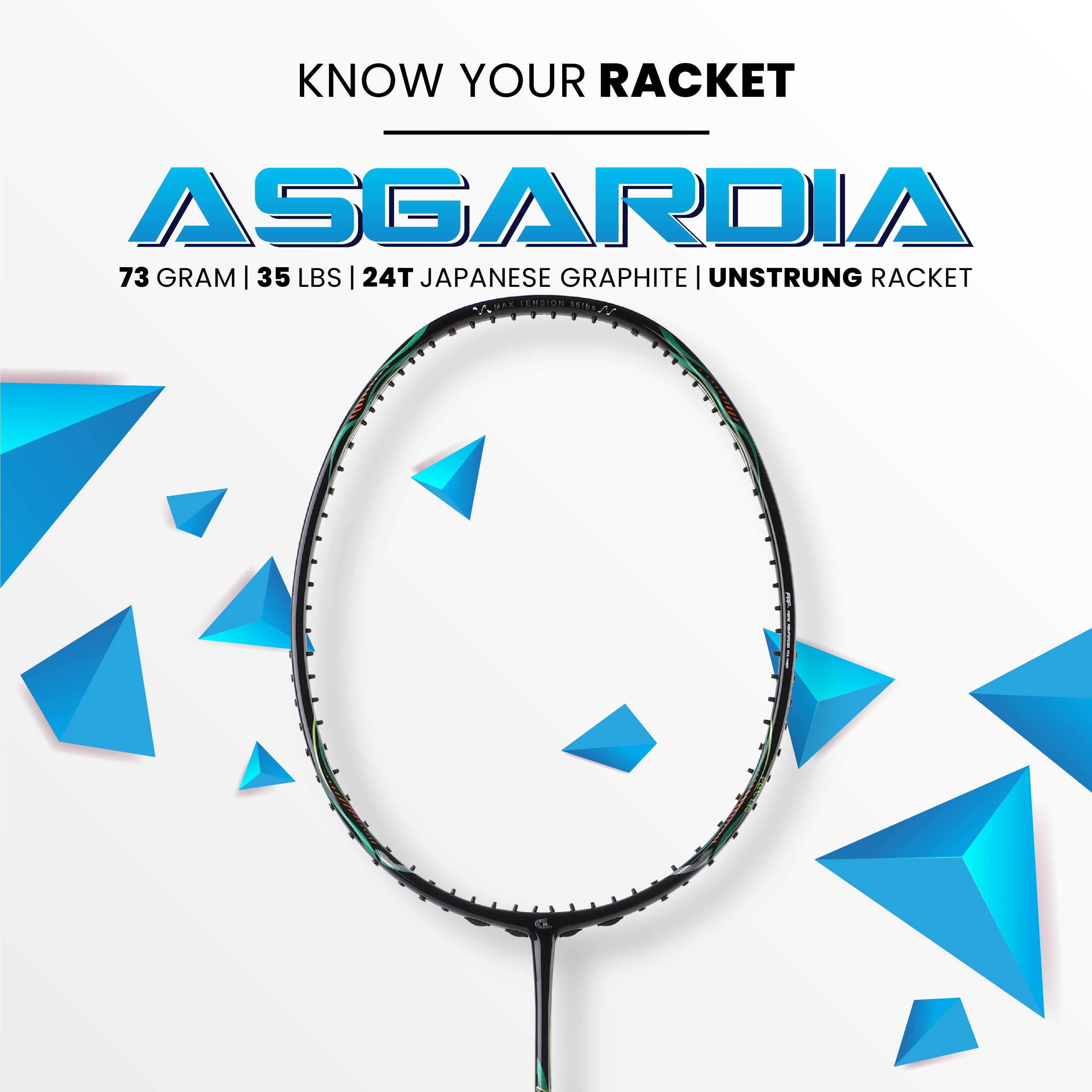 Apacs Asgardia Lite - Professional Badminton Racquets with Full Cover ...