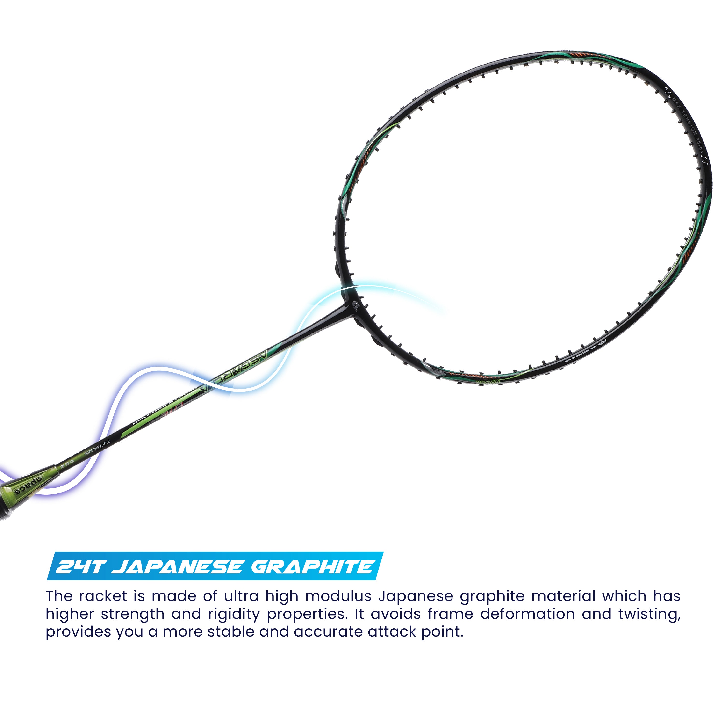 Apacs Asgardia Lite - Professional Badminton Racquets with Full Cover ...
