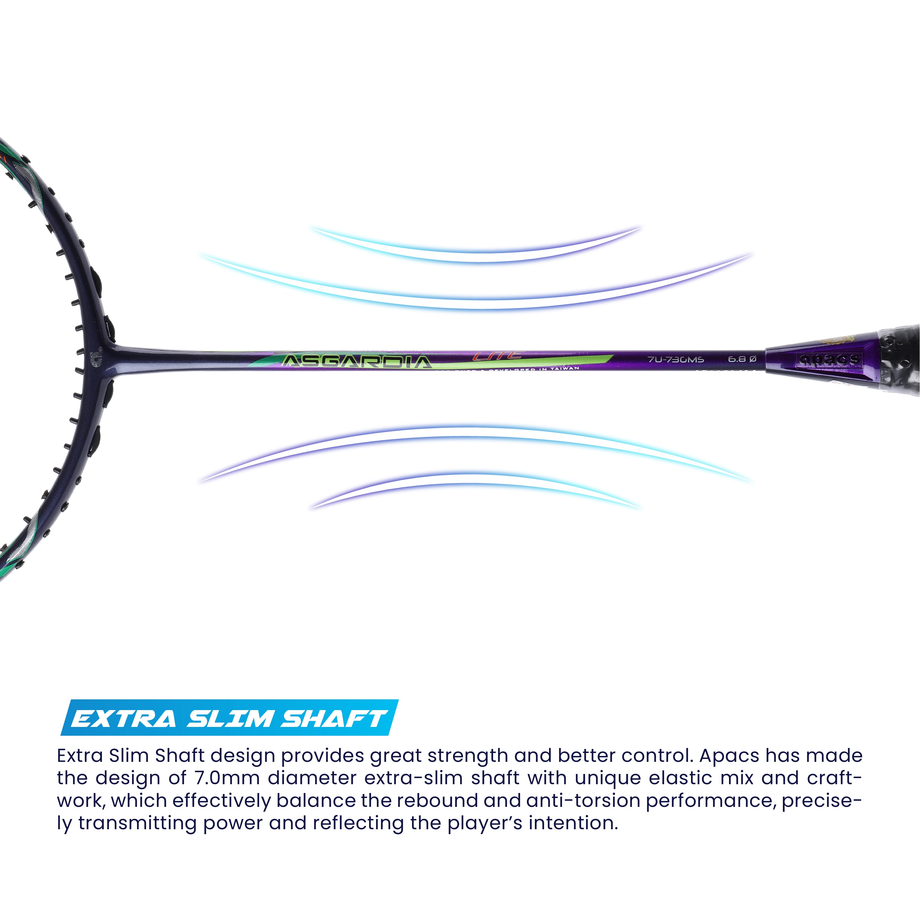 Apacs Asgardia Lite - Professional Badminton Racquets with Full Cover ...