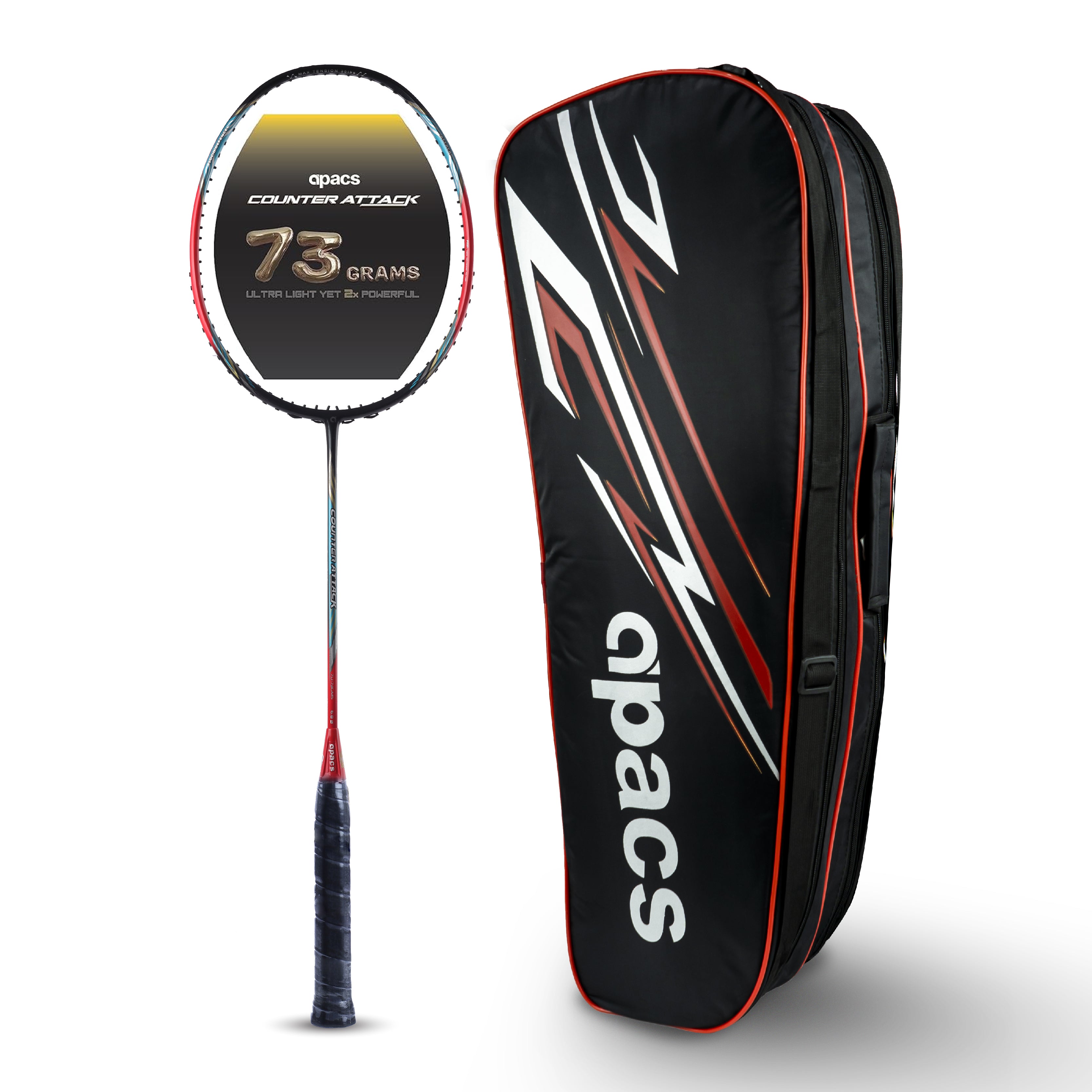 APACS Counter Attack - Pro-Grade Badminton Racquets with Full Cover ...