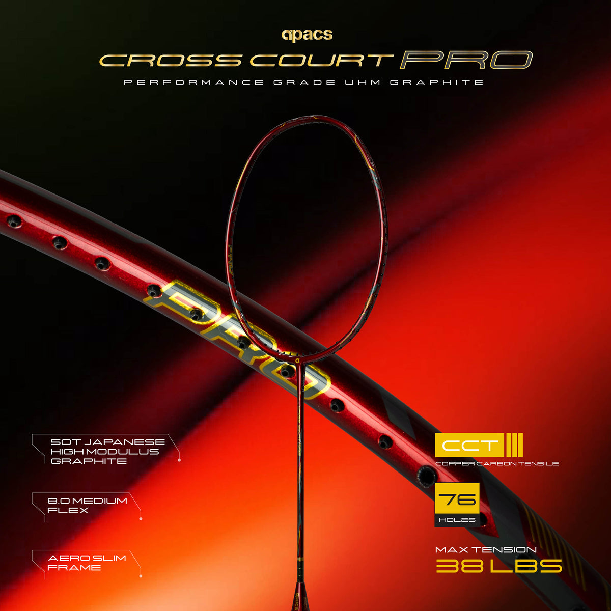 Apacs Cross Court Pro + Apacs Strike Kitbag