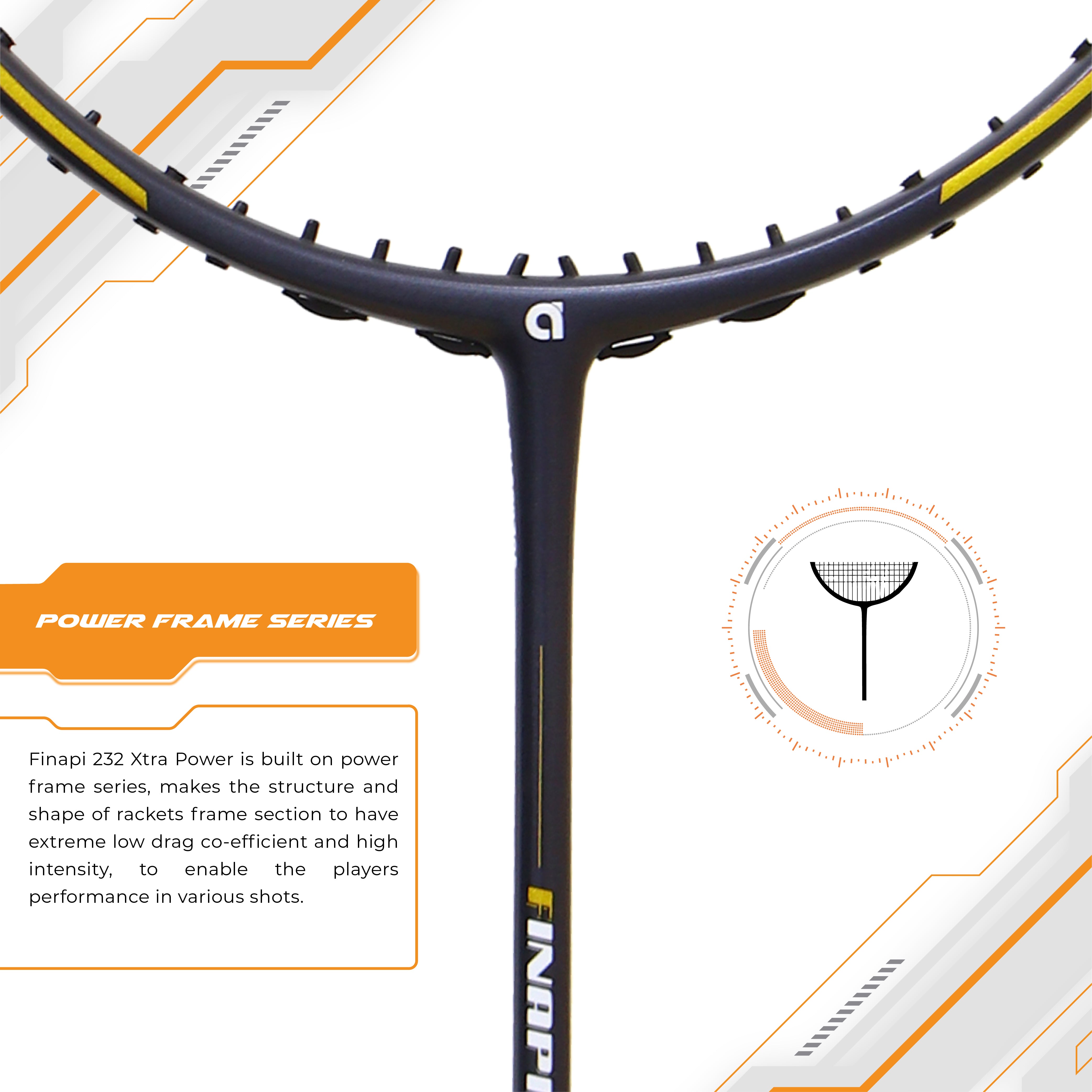 Finapi Racket Apacs Finapi 232 Xtra Power - buy badminton rackets online – Badminton ...