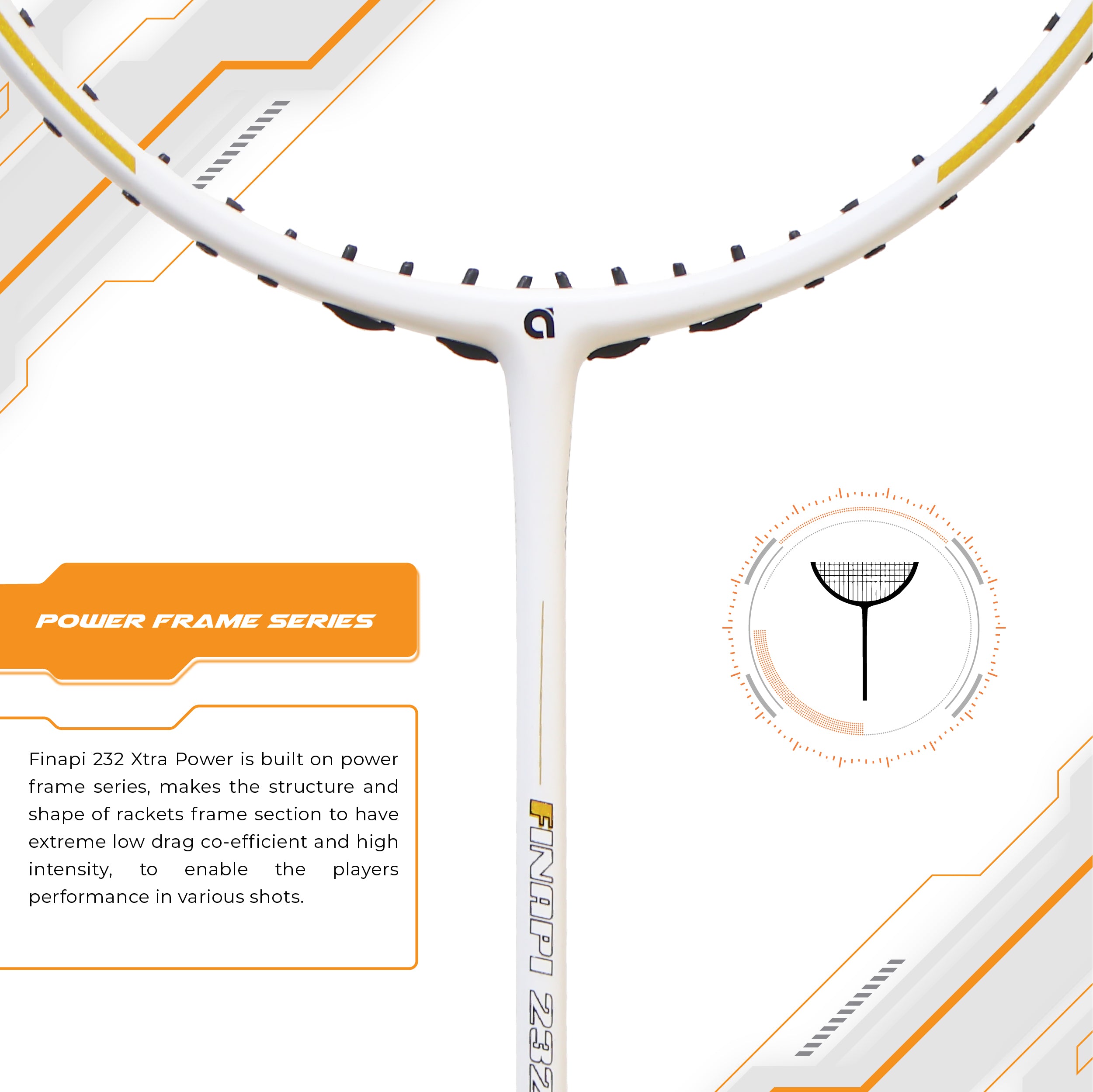 Finapi Racket Apacs Finapi 232 Xtra Power - buy badminton rackets online – Badminton ...