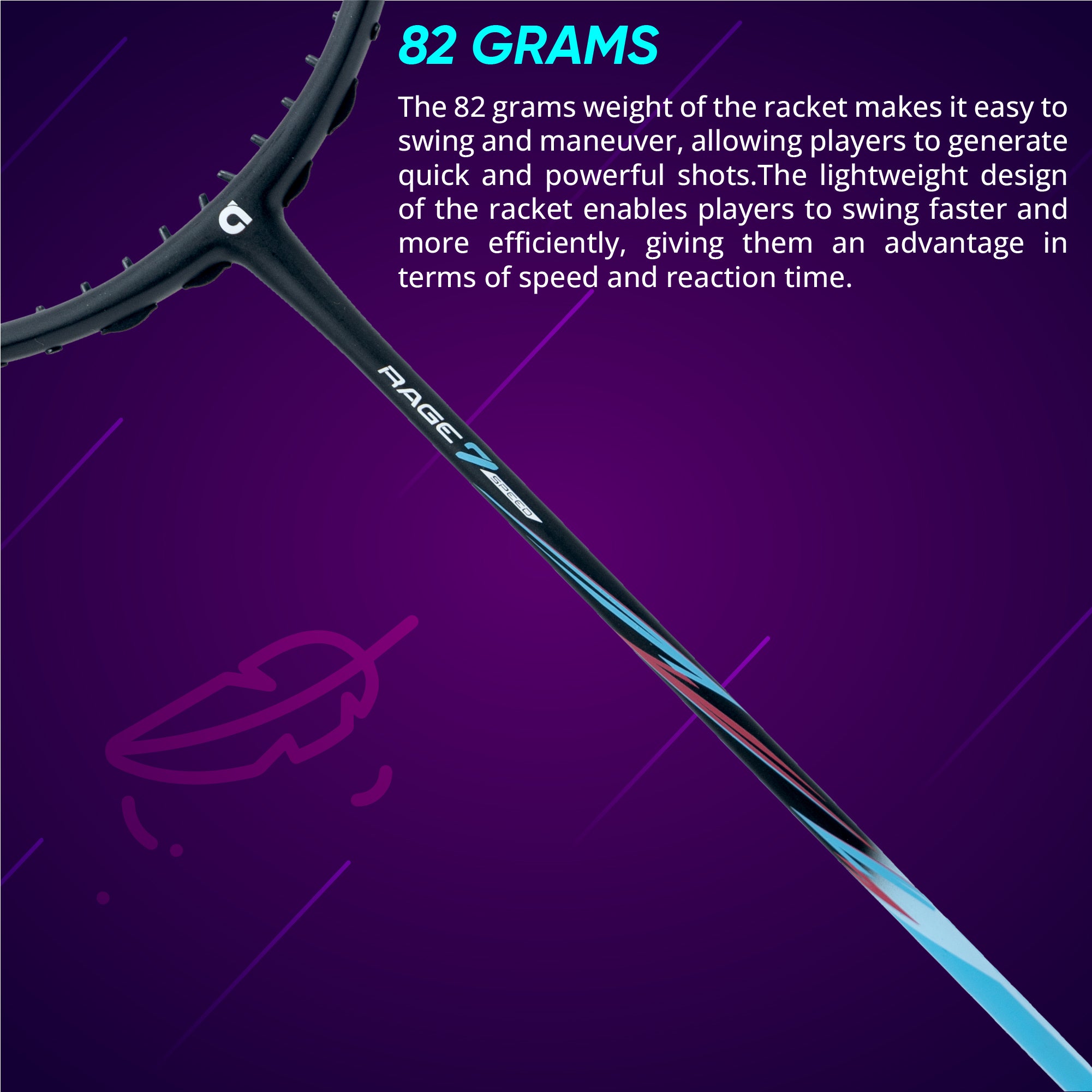 Angry Radel Racket Rage 7 Speed – Badminton People