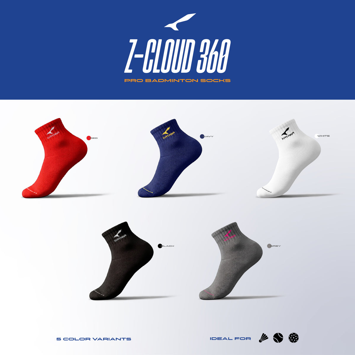 Z-Cloud 360 (Pro Badminton Socks)