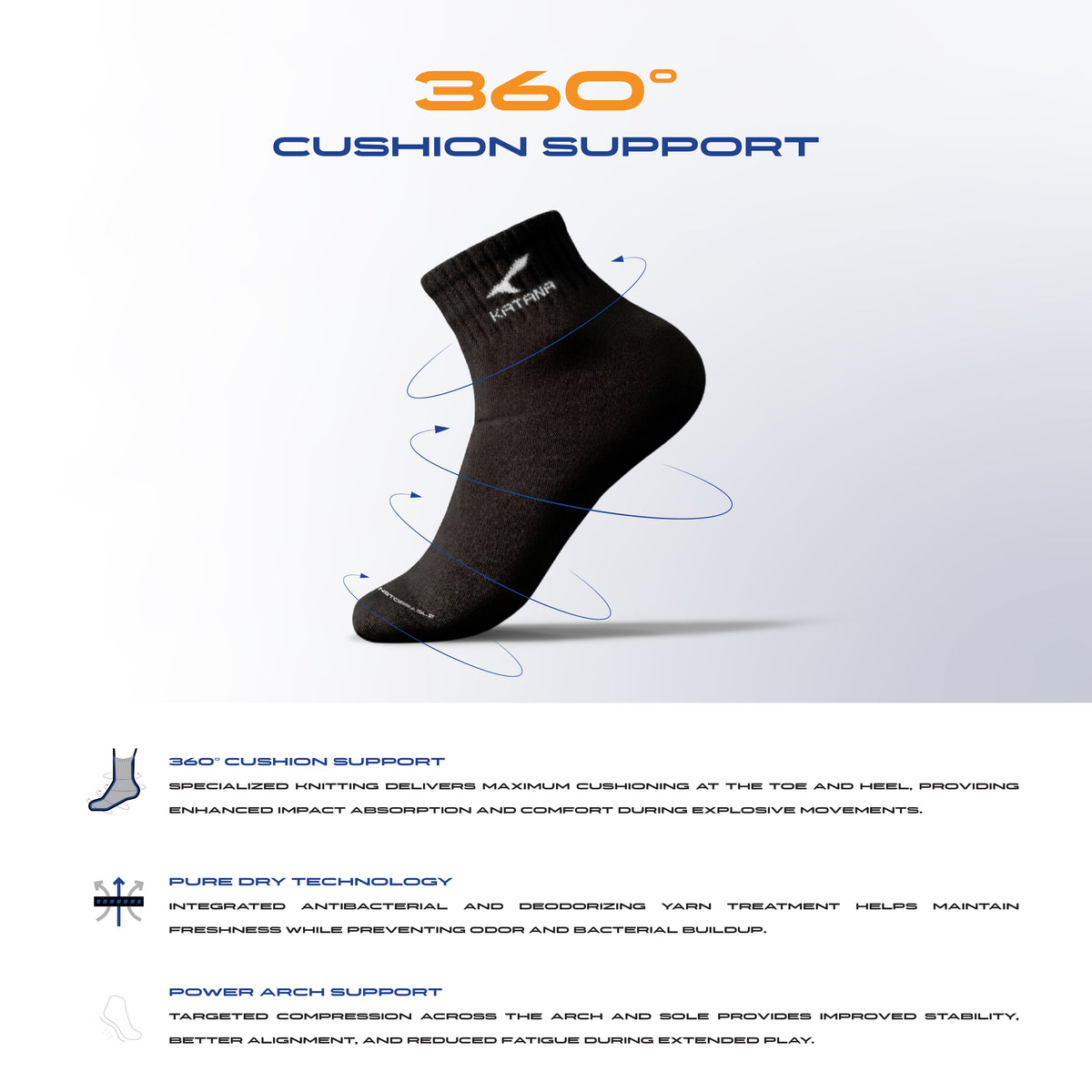 Z-Cloud 360 (Pro Badminton Socks)