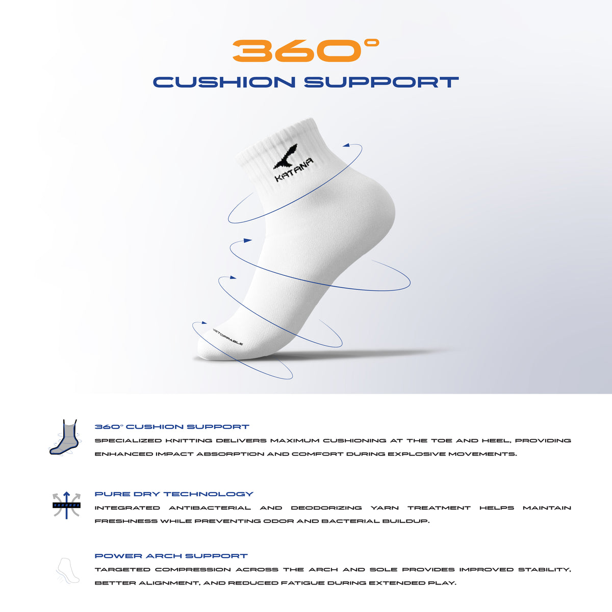 Z-Cloud 360 (Pro Badminton Socks)
