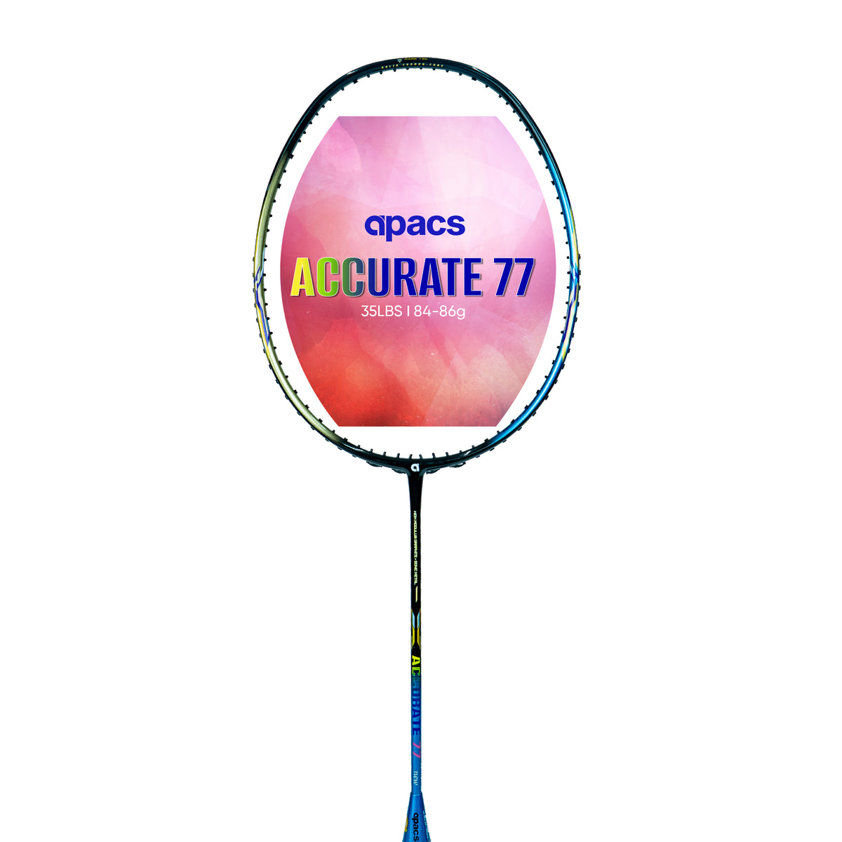 Apacs Accurate 77 Badminton Rackets / Racquets | 6.8mm Slim Shaft ...