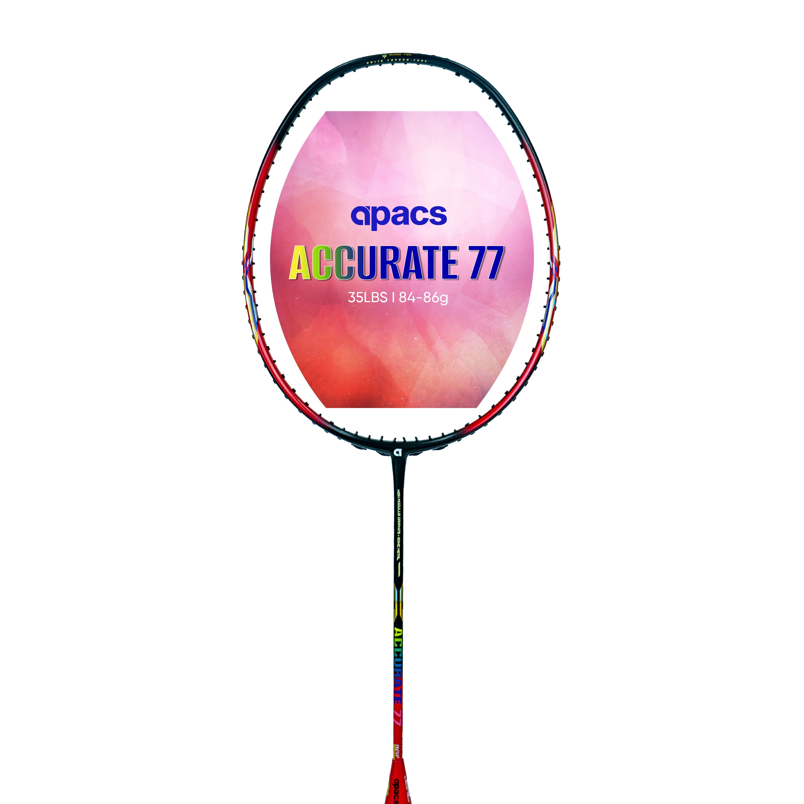 Apacs Accurate 77 Badminton Rackets / Racquets | 6.8mm Slim Shaft ...