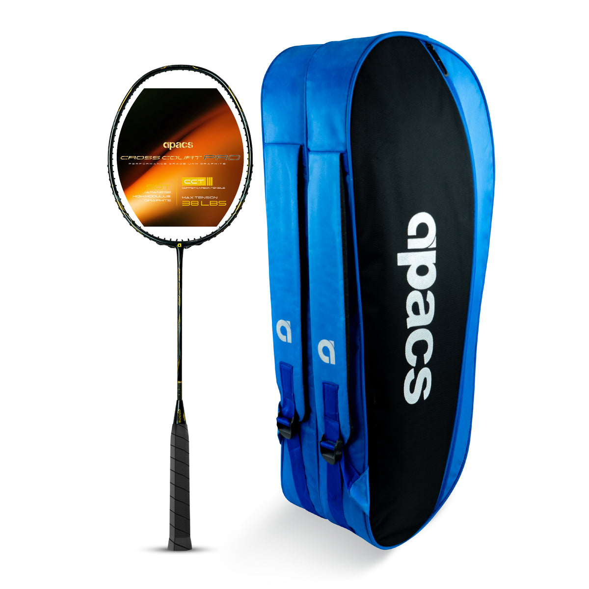 Apacs Cross Court Pro + Apacs Double Zipper Kitbag