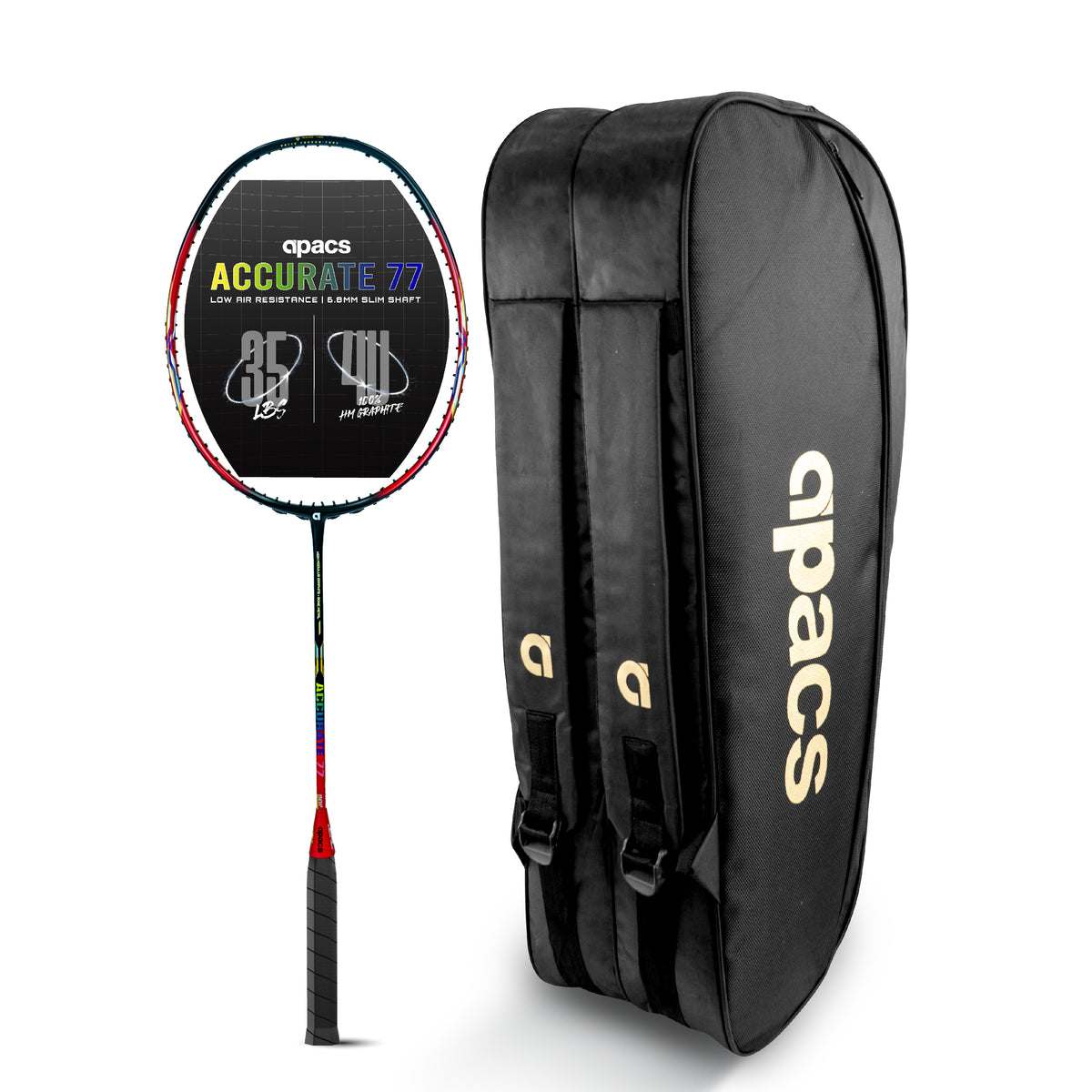 Apacs Accurate 77 + Apacs Double Zipper Kitbag