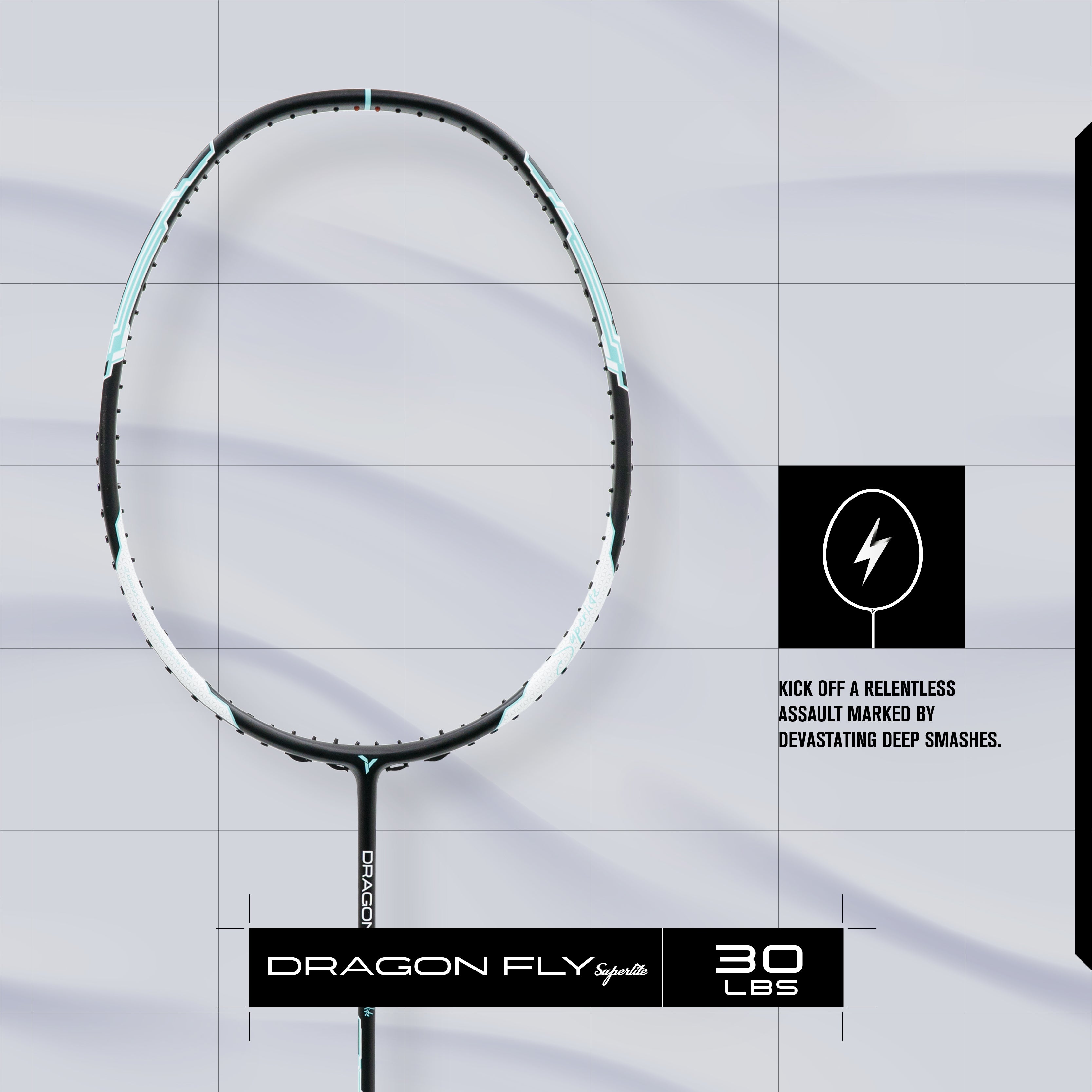 Young DragonFly Superlite 72g Lighweight Badminton Racket for ...