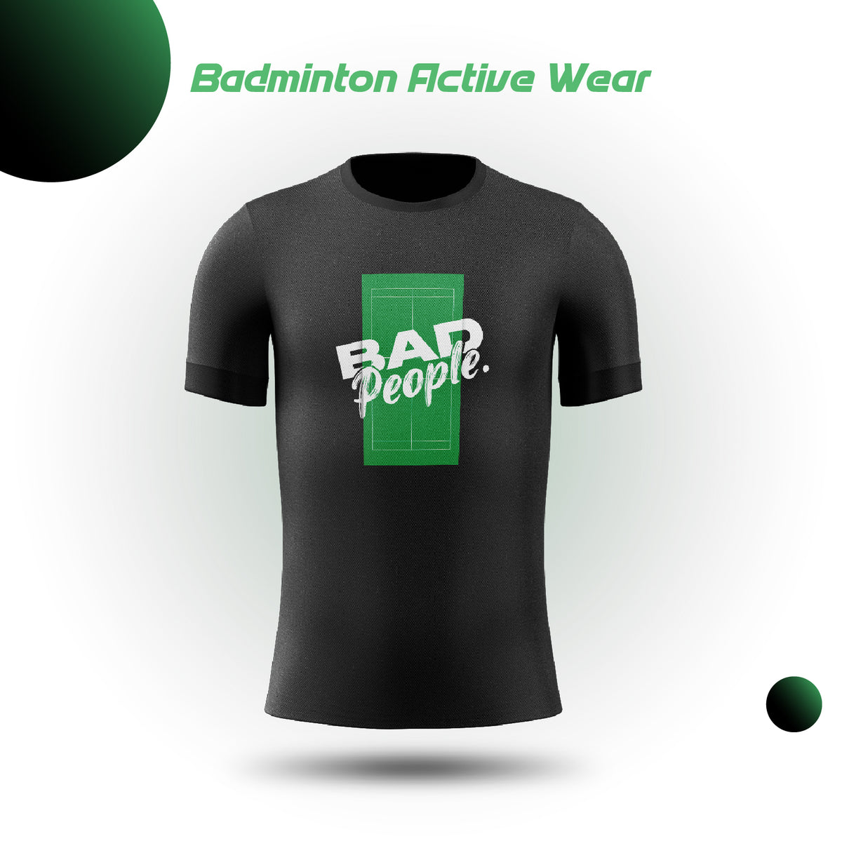 Badpeople T-Shirts - On the court (Black)