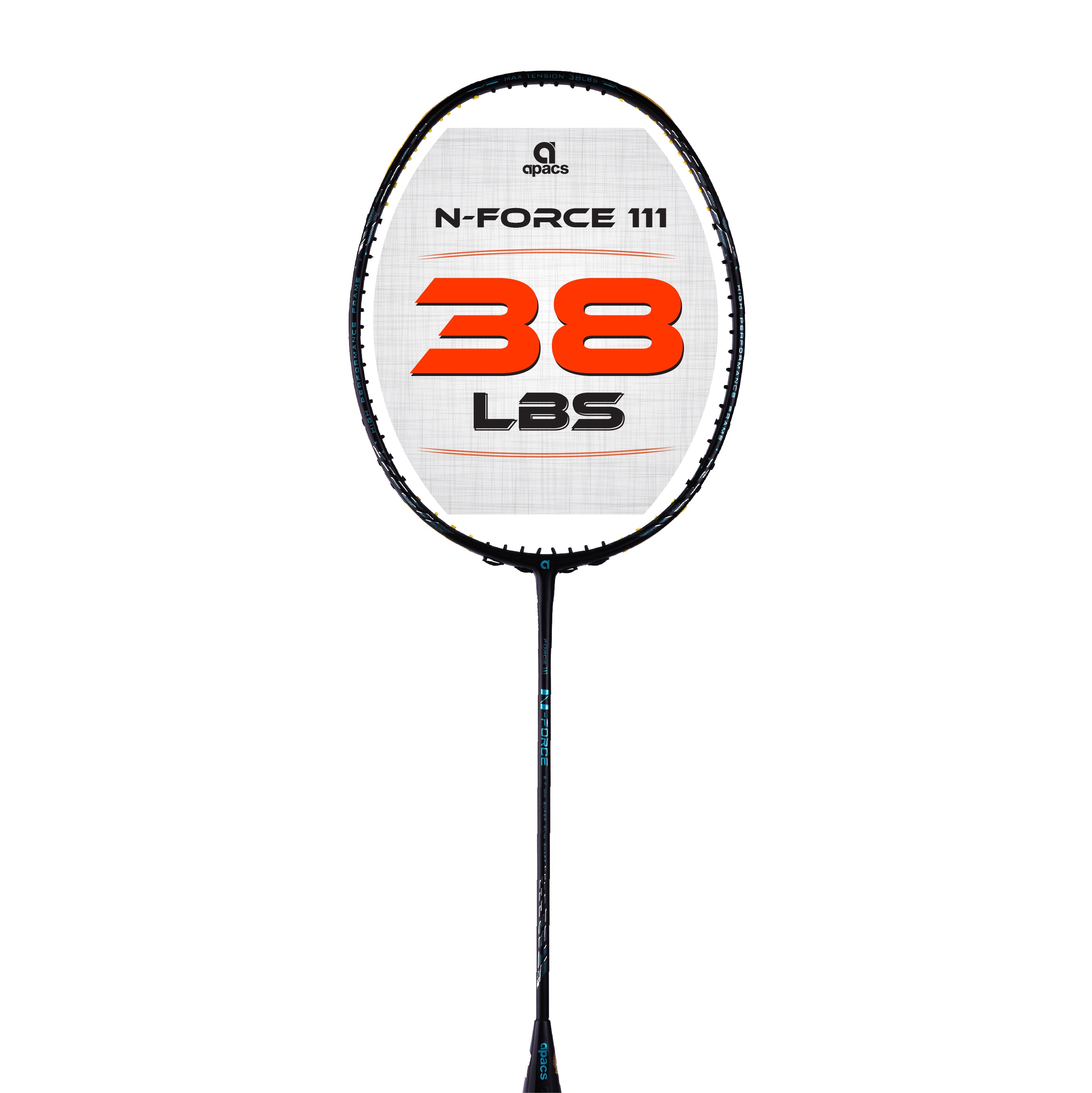 Apacs N-Force 111 - Pro-Grade Badminton Racquets with Full Cover