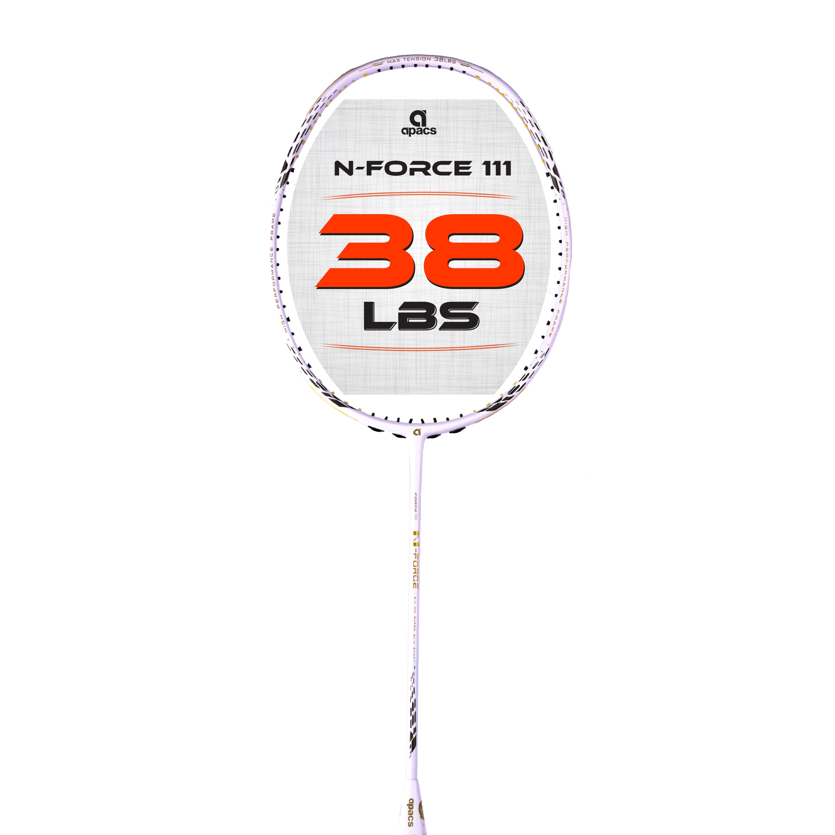 93%OFF!】 ◇apacs◇N-FORCE 111 WHITE GOLD◇ホワイトゴールド バドミントン