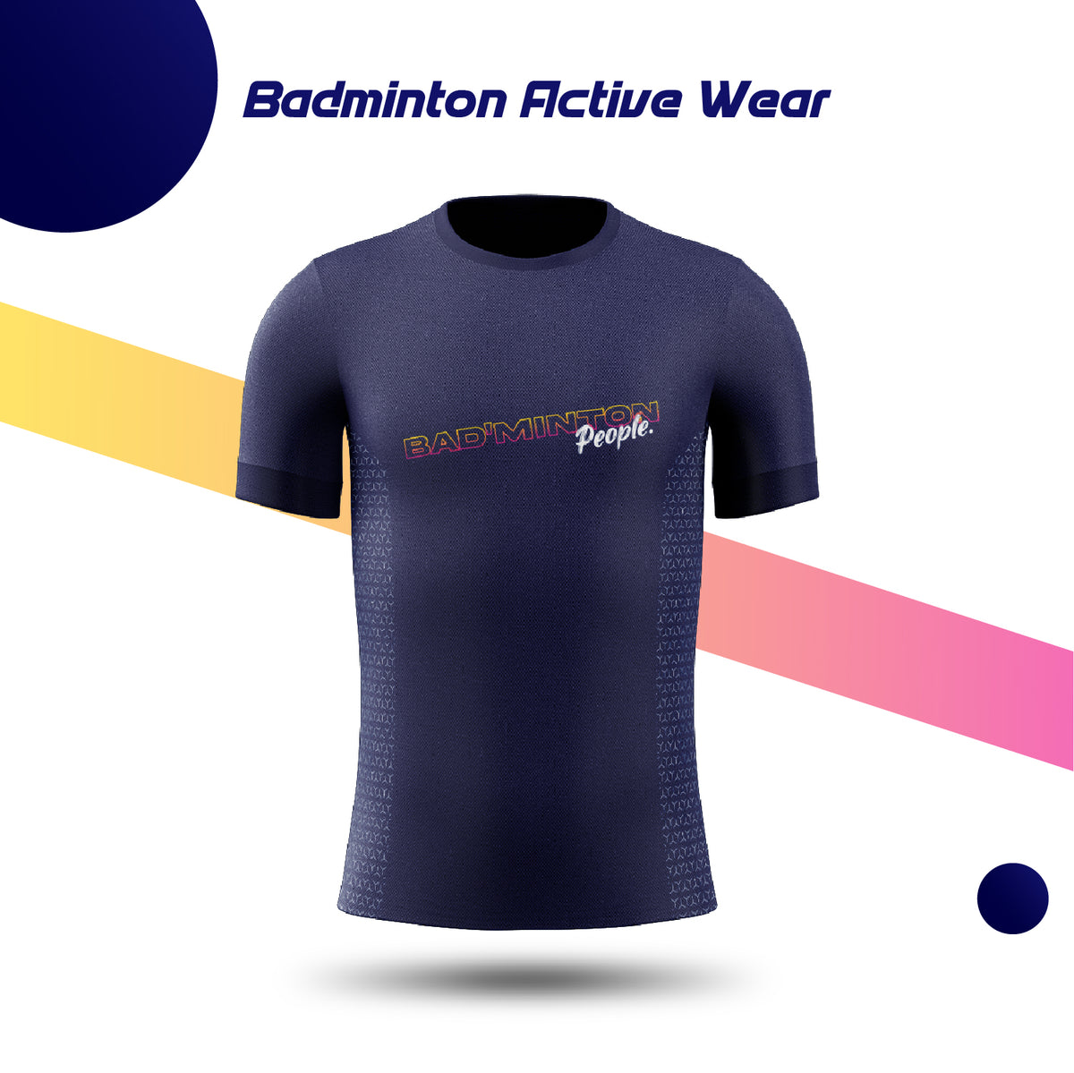 Badpeople T-Shirts - On the court (Blue)