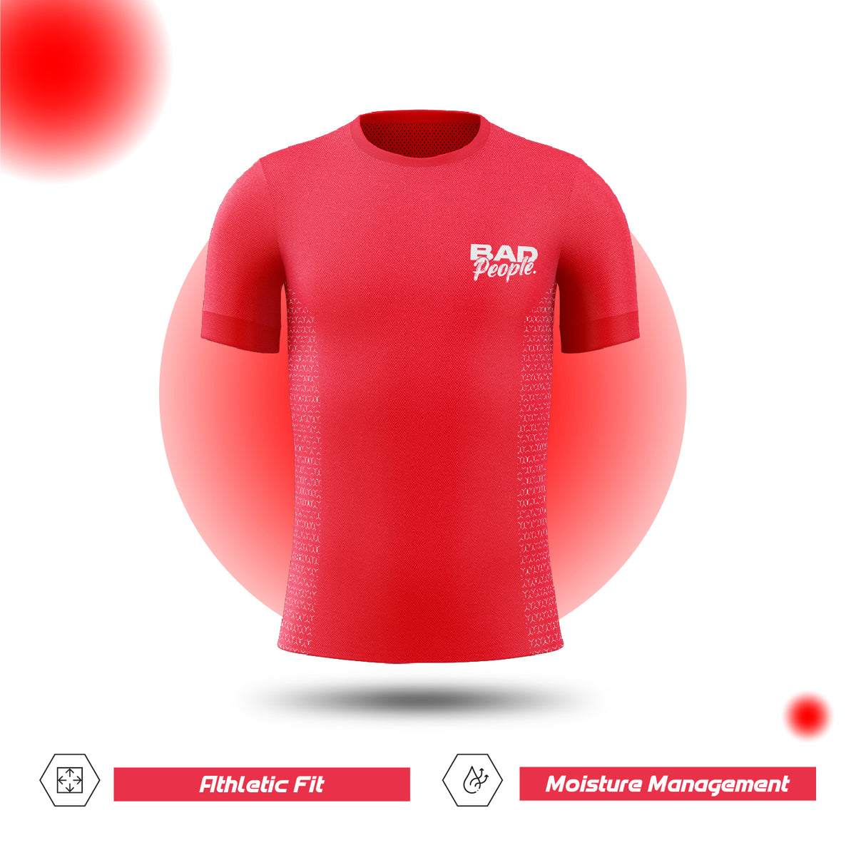 Badpeople T-Shirts - On the court (Red)