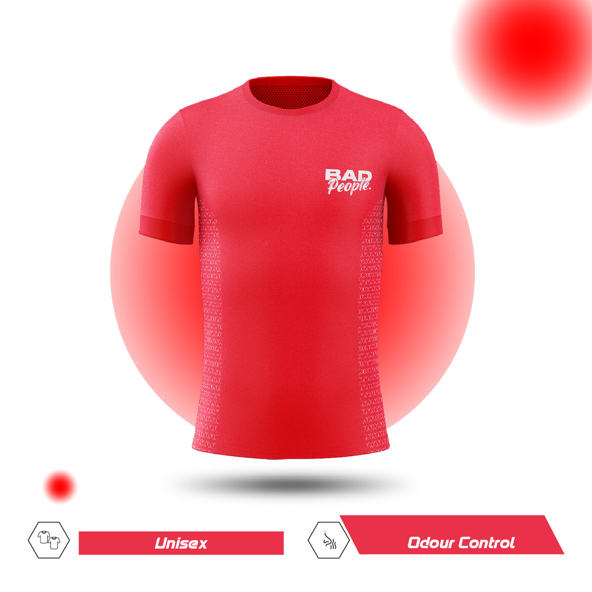 Badpeople T-Shirts - On the court (Red)