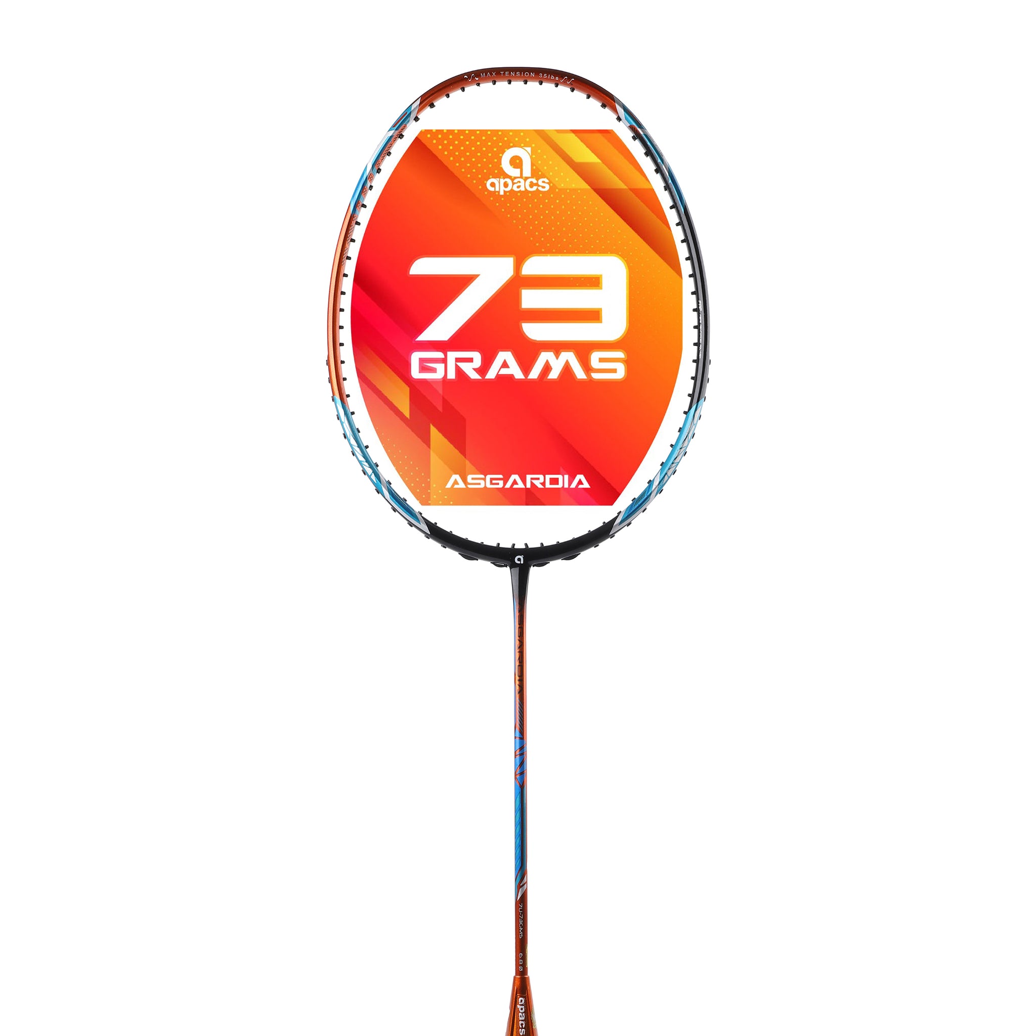 apacs ASGARDIA CONTROL 超軽量 35LBS 7U ラケット Apacs Asgardia Control Black Badminton Racket (7U)